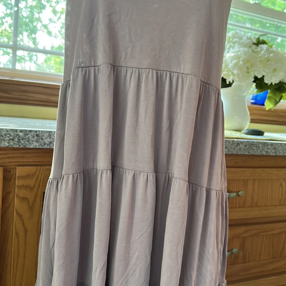 Lavendar Tiered Dress - Picture 2 of 6